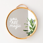 You Are Magic Mirror Decal: Black