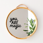 You Are Magic Mirror Decal: Black