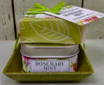 Rosemary Mint Candle & Soap Dish Kit