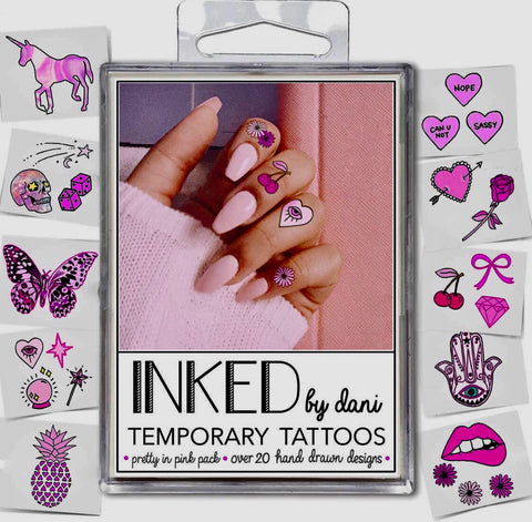 Pretty in Pink - Temporary Tattoos